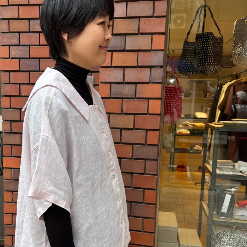 FOG LINEN WORK itonowa Life別注 フラットセーラーカラーブラウス