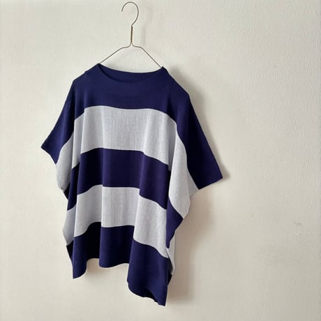 NATURAL LAUNDRY　ハイツイストボーダー ブロックプルオーバー