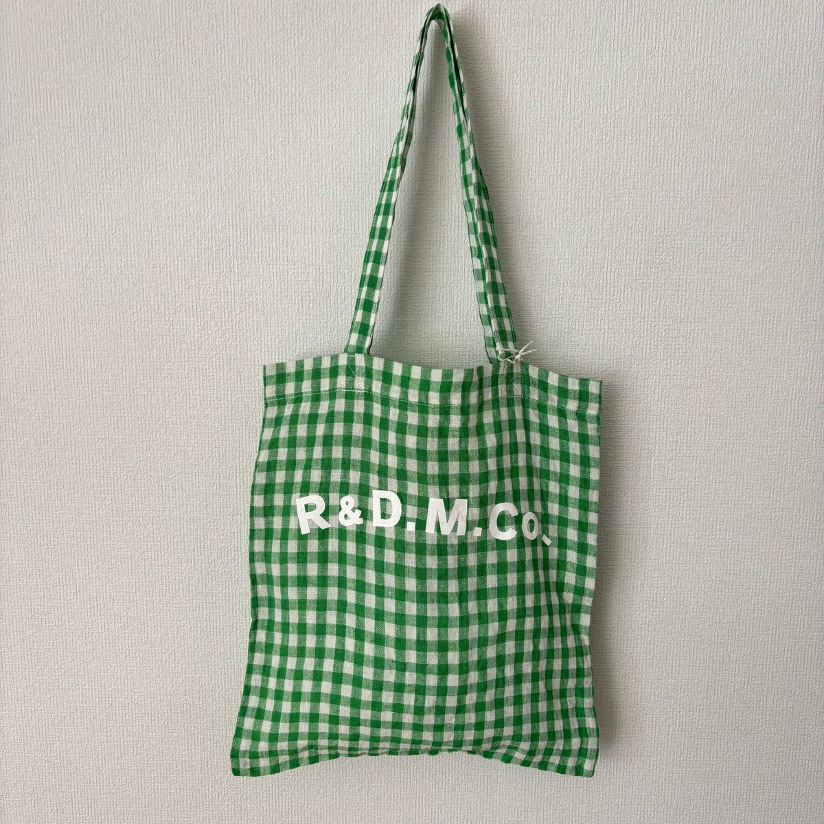 R&D.M.o-☆GINGHAM CHECK DRAWSTRING BAG2点 gingham drawstring