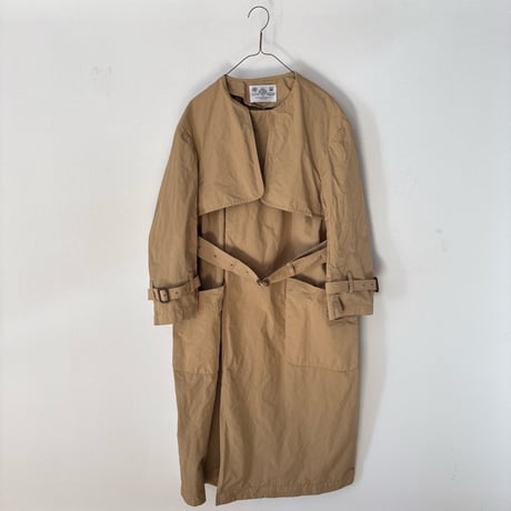 オールドマンズテーラー  GARMENT DYE NO COLLAR TRENCH COAT
