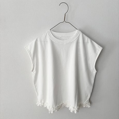 Hands of creation USAコットン ヘムフリルTシャツ