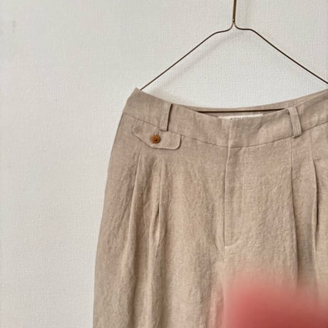 atelier naruse　In Formal series linen tuck pants・beige