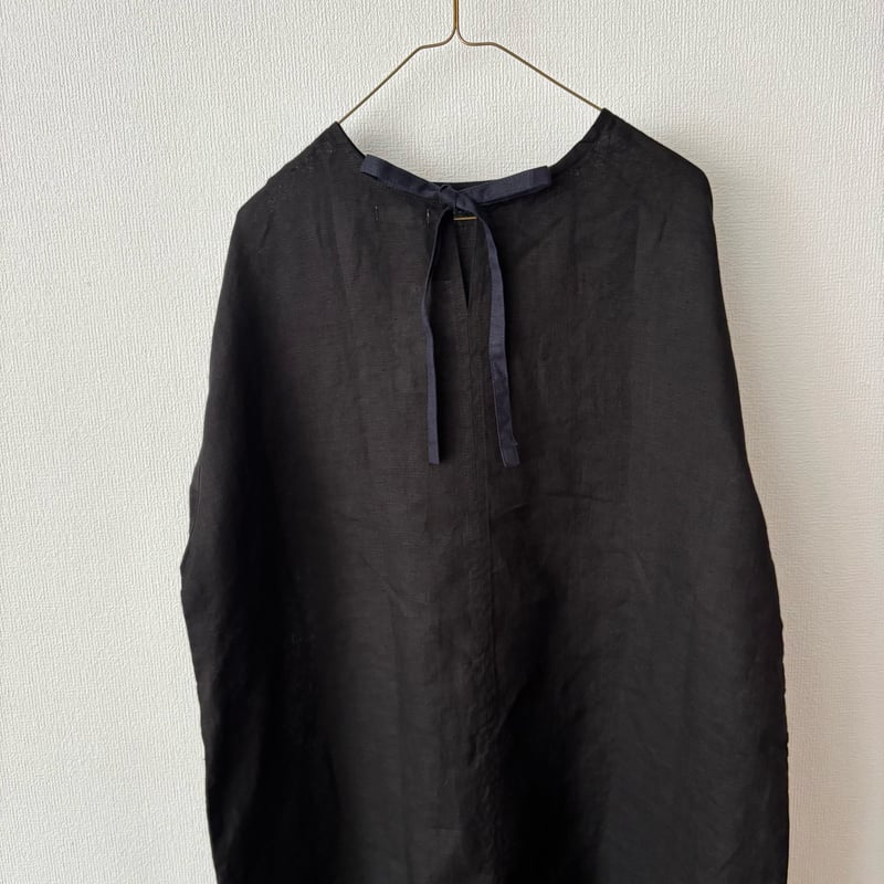 ハリネズミ様用Fog linen work ハルカ ワンピース ブラック ハリネズミ様用Fog linen work ハルカ ワンピース ブラック