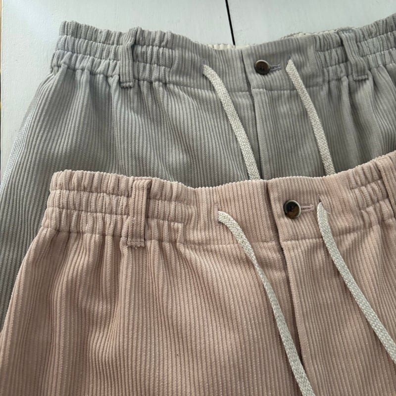 atelier naruse コットンコーデュロイバルーンパンツ ash-pink | ito