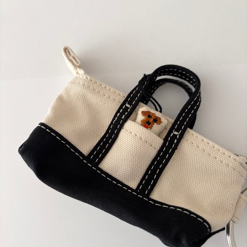 オールドマンズテーラー MINI MINI TOTE KEY RING・BLACK×DOGつ