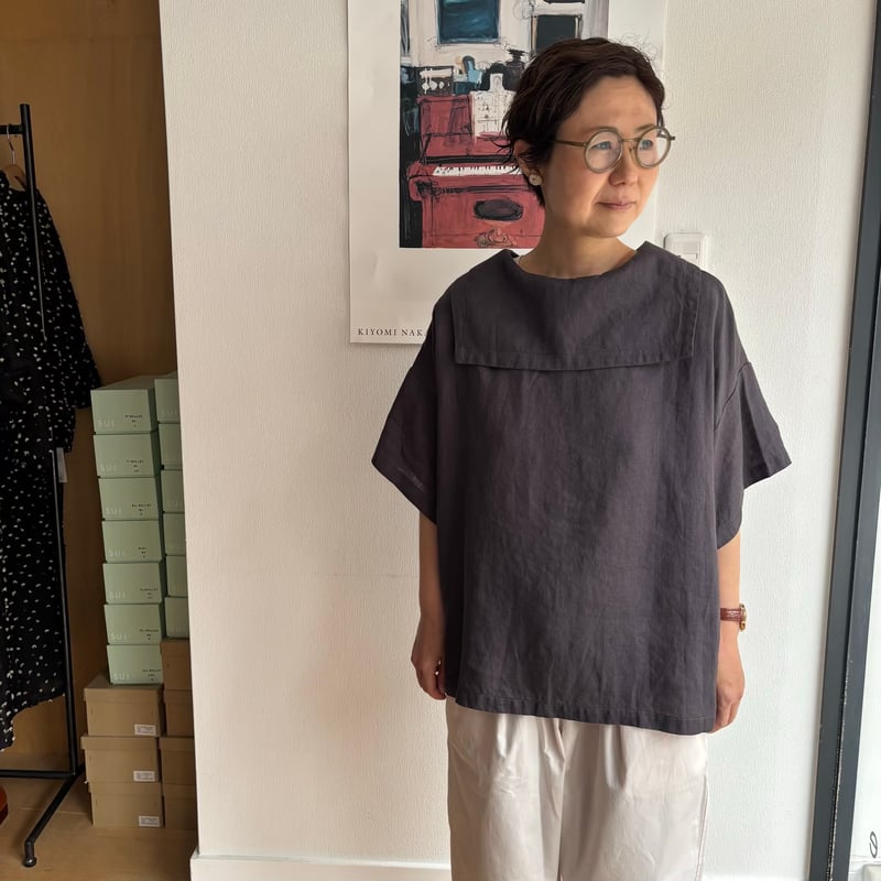 FOG LINEN WORK itonowa Life別注 フラットセーラーカラーブラウス