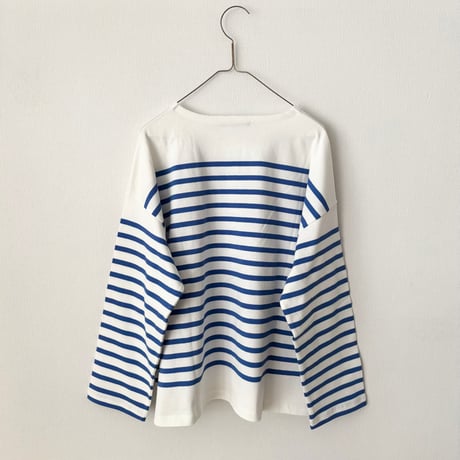 NATURAL LAUNDRY　バスクボーダーしかくい広くプルオーバー