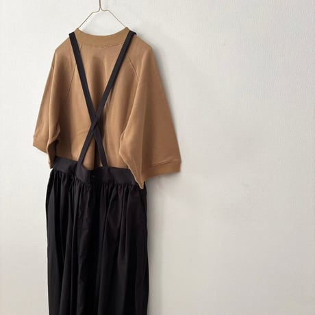 atelier naruse  コットンサスペンダースカート・ブラック