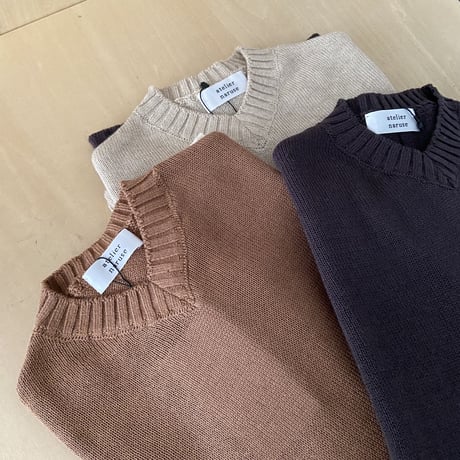 atelier naruse cotton dolman knit