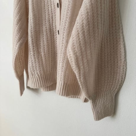 yuni wool Mohair Nylon カーディガン