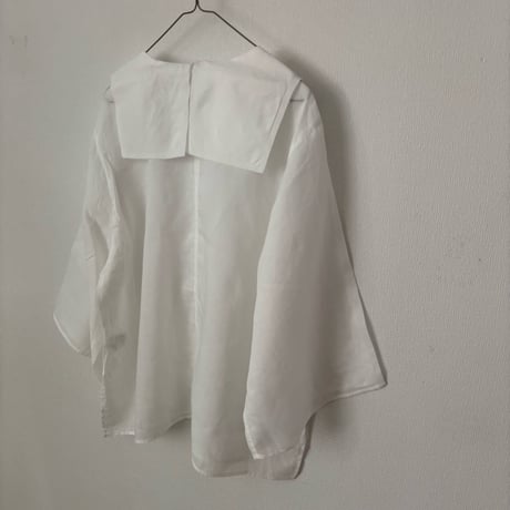 koton ラミー フラットカラーブラウス・ホワイト