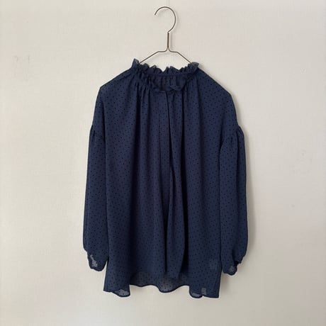 somewearclothing  ネックギャザーフリルブラウス