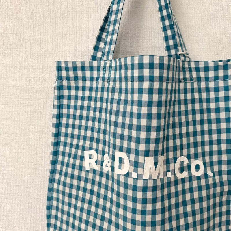 オールドマンズテーラー GINGHAM CHECK TOTE BAG・Peacock | it