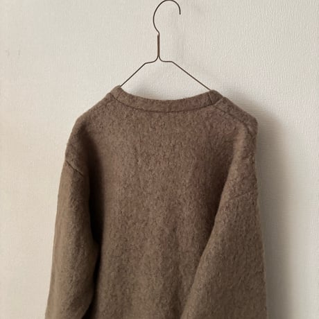 PARIS DE AOUNE   シープモヘア Vネックカーディガン