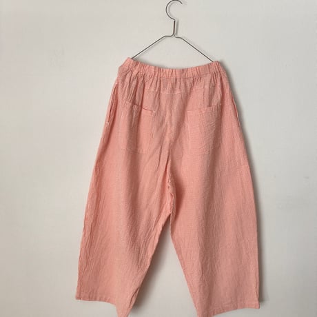 NATURAL LAUNDRY サッカーギンガムチェック エッグパンツ