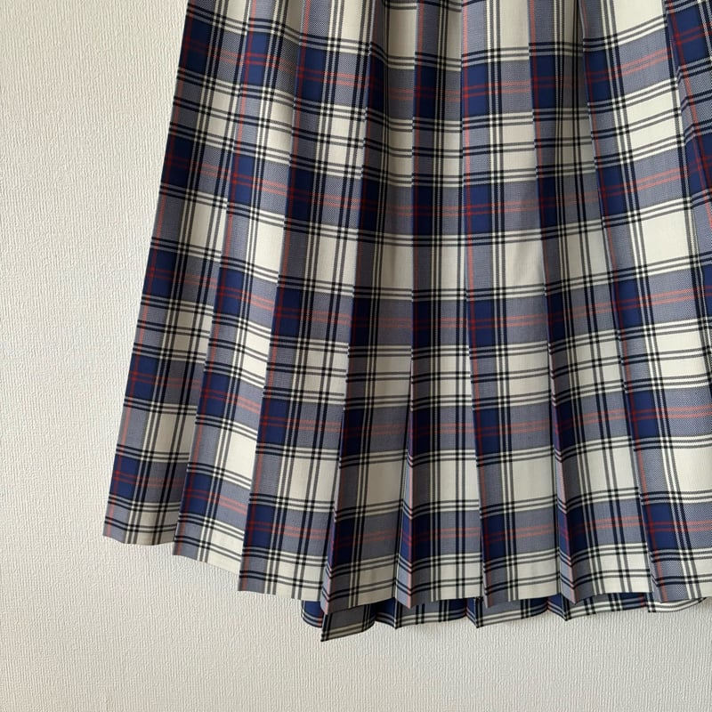 【最終価格】yuni wool polyester チェックプリーツスカート yuni wool polyester チェックプリーツスカート | itonowa Life