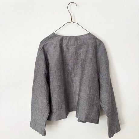 yuni Linen Cotton Polyester washer haori blouse