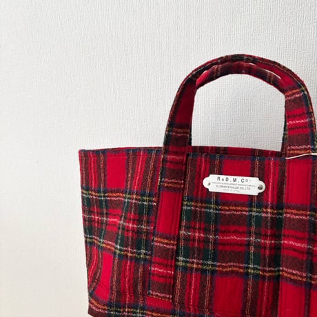 オールドマンズテーラー WOOL TARTAN CHECK TOTE BAG  Sサイズ　Royal Stewart