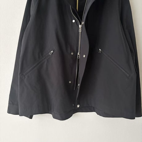 OUVERT ポリエステルナイロン 割繊ウェザーヴィンテージタンブラー撥水加工フーディージャケット