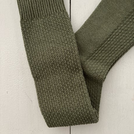 homspun コットンウール カノコ編みハイソックス