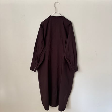 yuni コットンキャッチワッシャー タックシャツワンピース