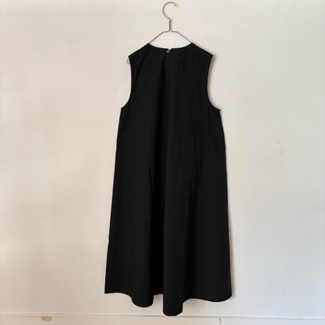 OUVERT コットンリネンタイプライターファナージュ ノースリーブワンピース