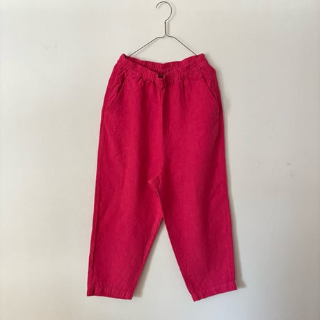 Hands of creation  fanage Linen イージーテーパードパンツ