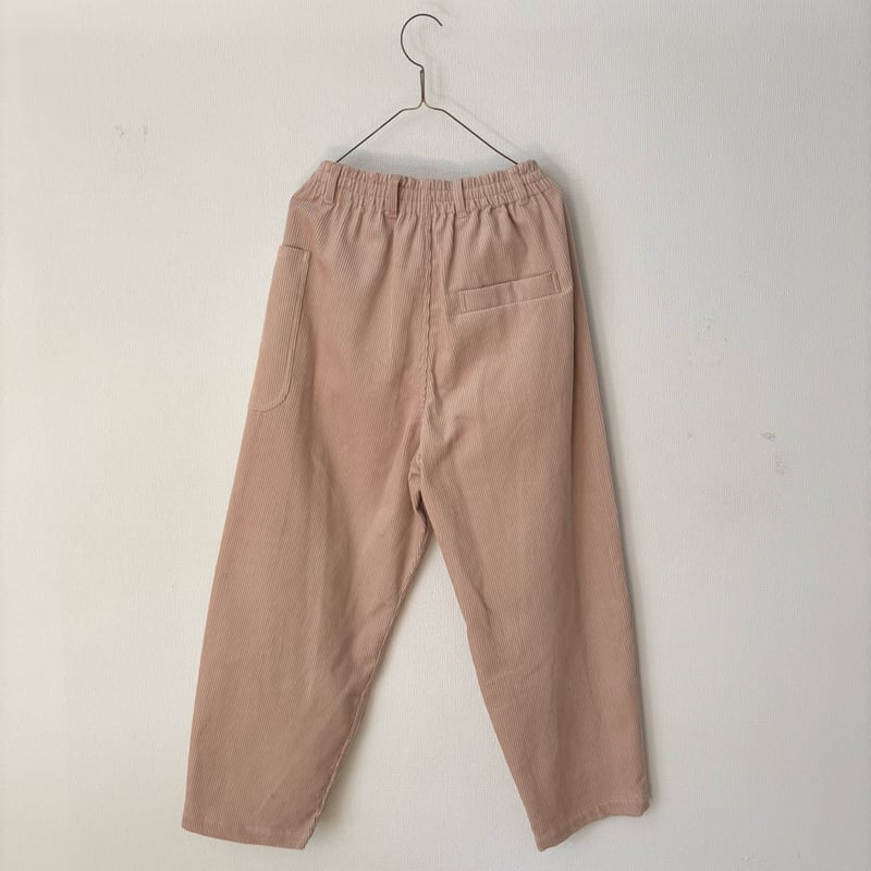atelier naruse コットンコーデュロイバルーンパンツ ash-pink | ito