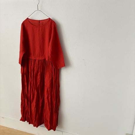 raha ramie製品染め gather one piece