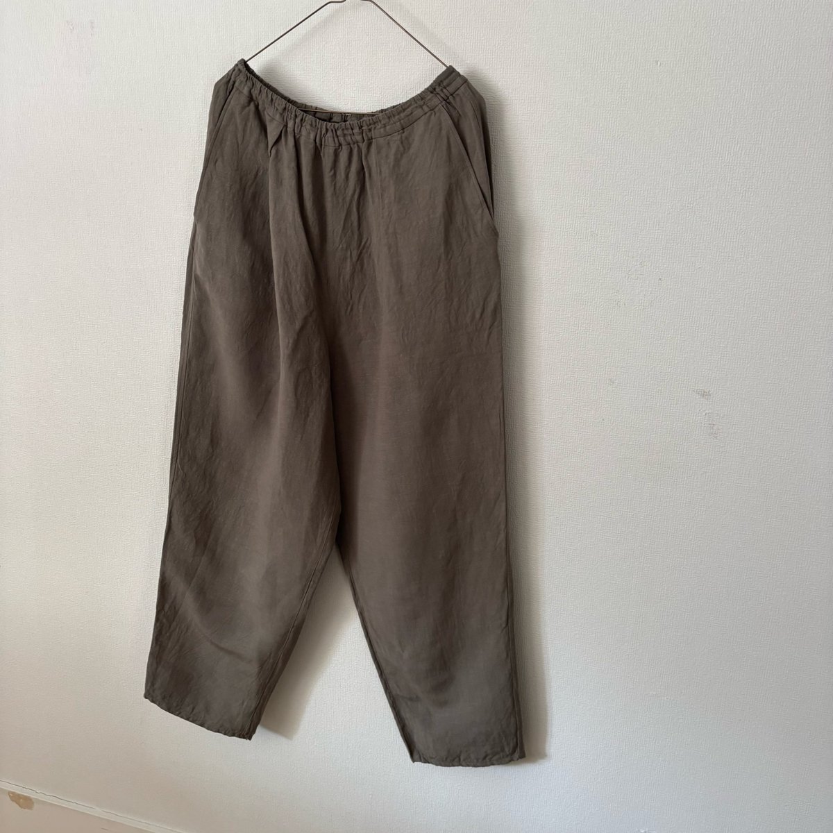 koton 麻　レーヨン　黒　テーパードパンツ　フリーサイズ koton リネンレーヨン テーパード | itonowa Life ONLINE STORE