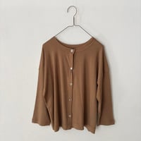 Hands of creation シアーストレッチ フライス 2wayカーディガン