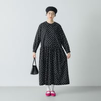 cion  コットンドットピーターパンカラーワンピース