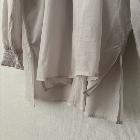 yuni コットンキュプラ gather sleeves blouse