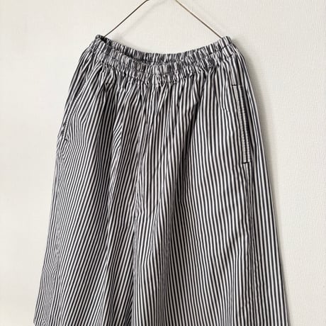 homspun コットンタイプライター キュロットパンツ・ストライプ