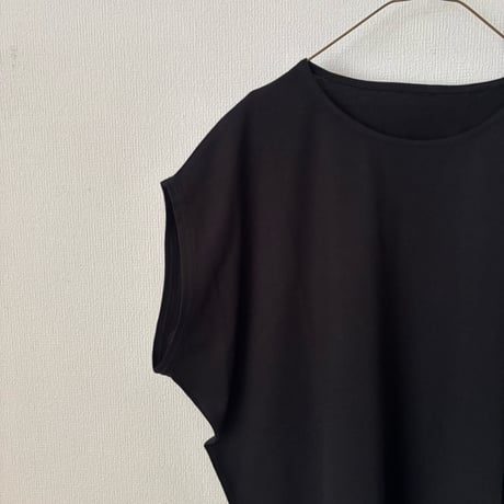 koton オーガニックコットン天竺 ドロップショルダーノースリーブプルオーバー