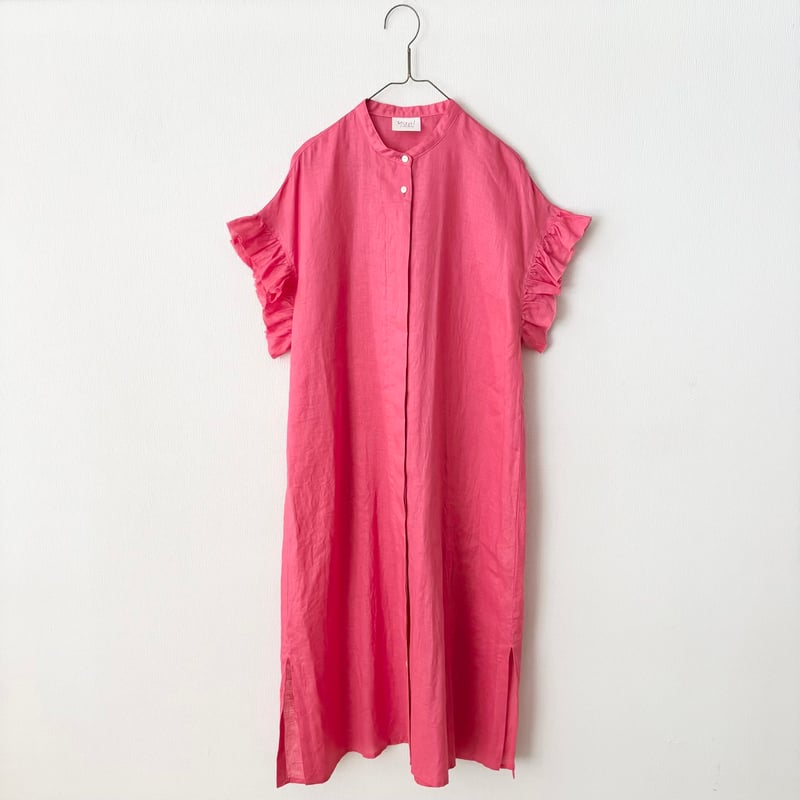 yuni 60/1 Linen gather sleeves ワンピース | itonowa