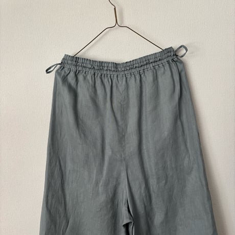 yuni Linen drawstrings パンツ