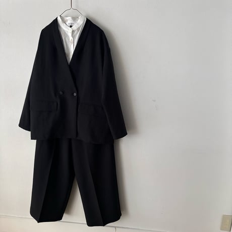 yuni リネンポリエステル WIDE PANTS