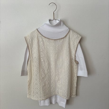 qiri   lasew ノースリーブ blouse