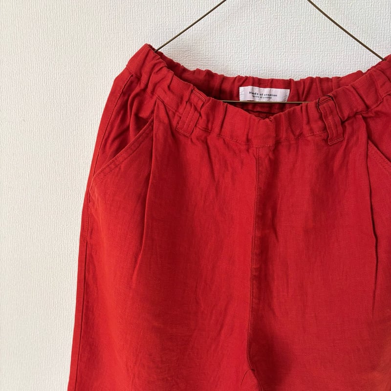 Hands of creation 40/- Twill Linen 起毛 ゆるオーバルパンツ