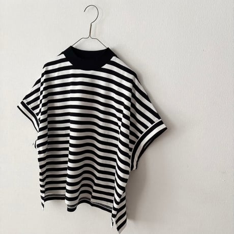 TISSU  クラッシック天竺 モックネックドルマンTシャツ