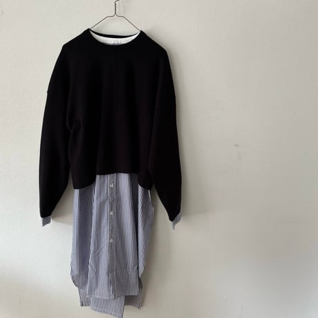 yuni  コットンスムース short knit pull over