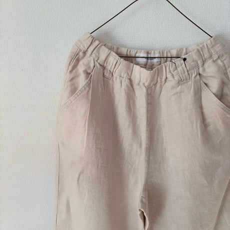 Hands of creation 40/- Twill Linen 起毛 ゆるオーバルパンツ