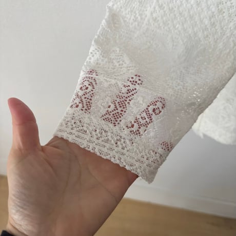 TISSU パッチワークレース パーカー