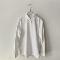 atelier naruse FORMAL コットン丸襟シャツ