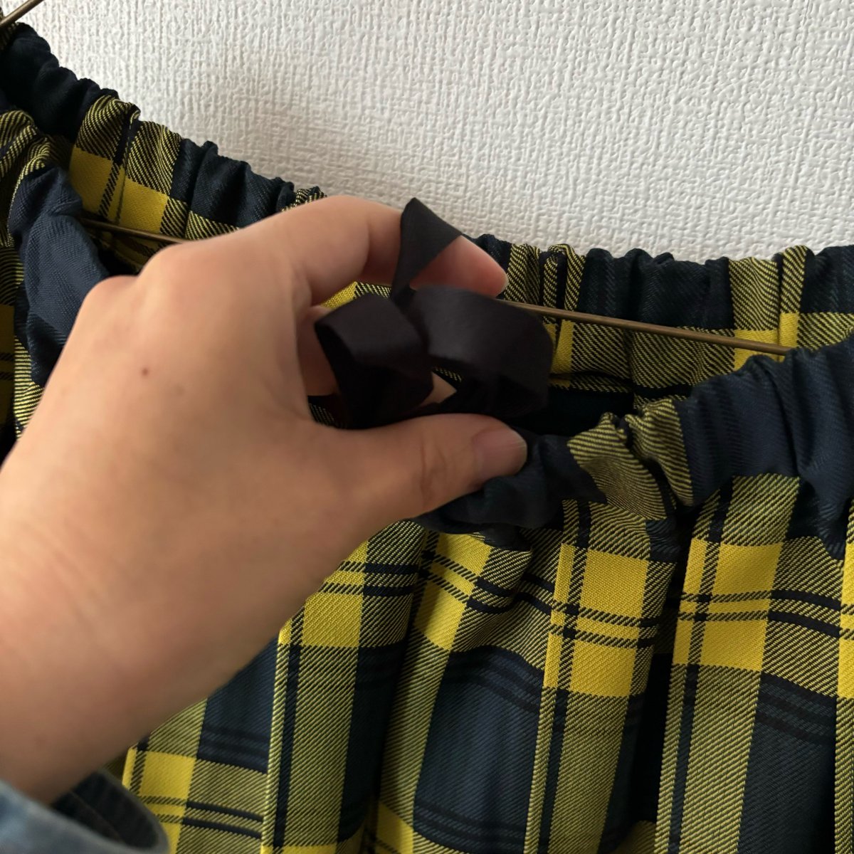 yuni wool polyester チェックプリーツスカート | itonowa Life