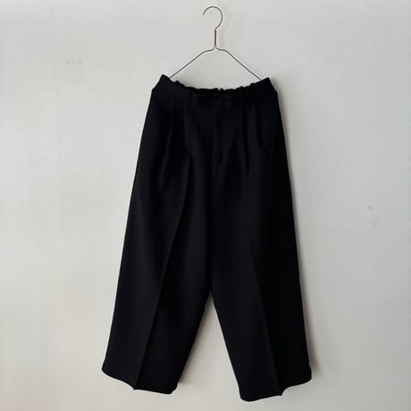 yuni リネンポリエステル WIDE PANTS