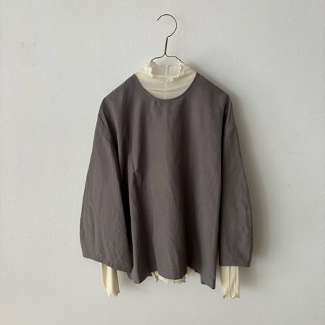 humoresque 絹紡リネン リラックスタフタ relax pullover