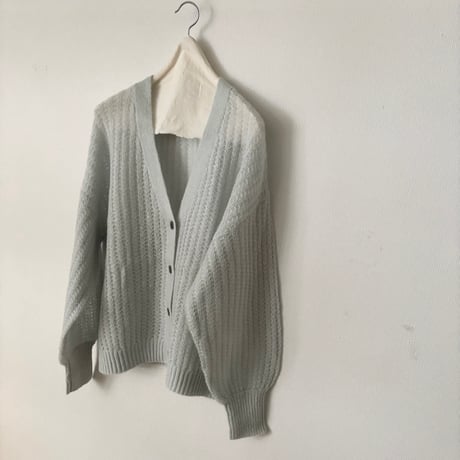 yuni wool Mohair Nylon カーディガン