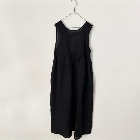 FOG LINEN WORK ノーラ ワンピース・ブラック